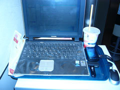 マクドナルドで、PC作業